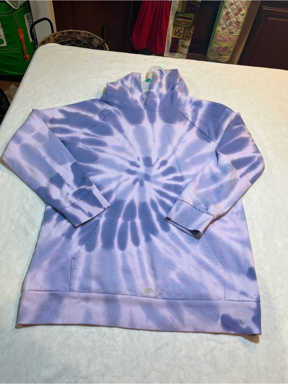 More than magic size large Lavender Tie-Dye Hoodie